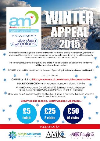 Aberdeen Muslims Winter Appeal